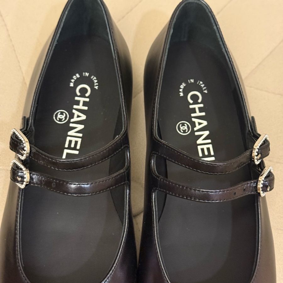 Chanel黑色瑪麗珍娃娃鞋 全新台灣專櫃購入 尺寸36-6