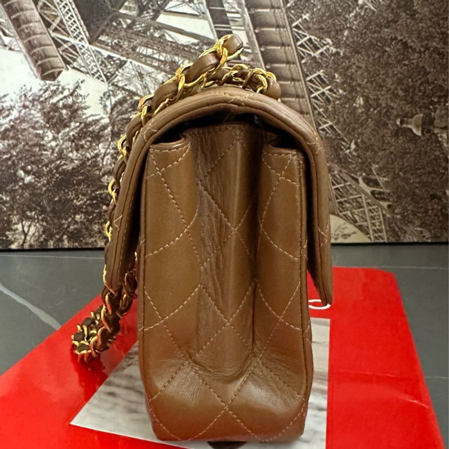 (MYMluxurybag) 💓Chanel💓22.5cm 稀有 雙面 羊皮袋 鏈條袋 肩背袋 古董袋-8