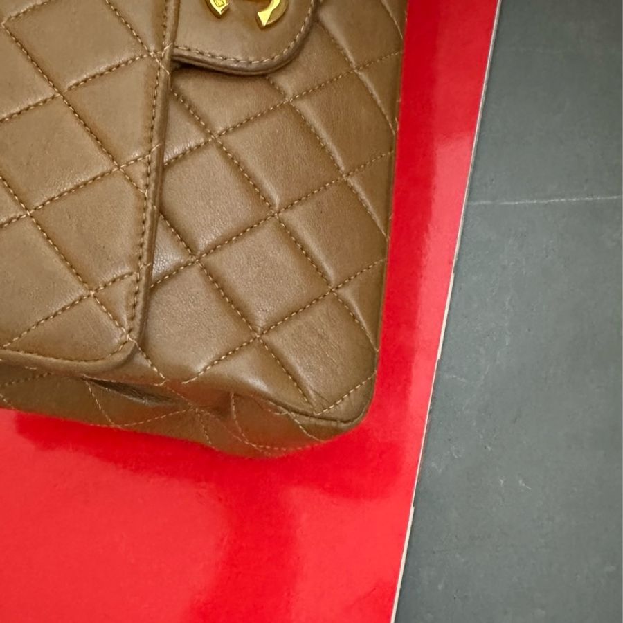 (MYMluxurybag) 💓Chanel💓22.5cm 稀有 雙面 羊皮袋 鏈條袋 肩背袋 古董袋-14