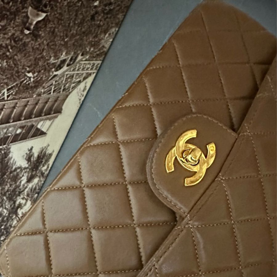 (MYMluxurybag) 💓Chanel💓22.5cm 稀有 雙面 羊皮袋 鏈條袋 肩背袋 古董袋-20
