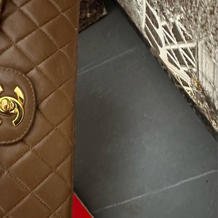 (MYMluxurybag) 💓Chanel💓22.5cm 稀有 雙面 羊皮袋 鏈條袋 肩背袋 古董袋-21