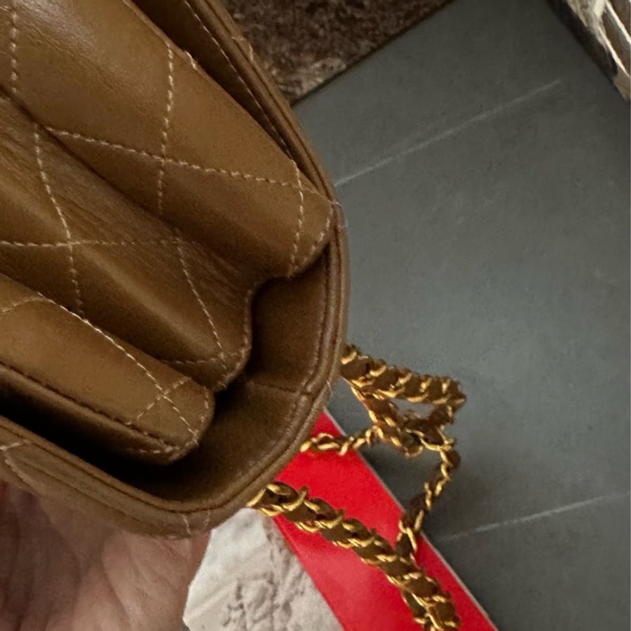 (MYMluxurybag) 💓Chanel💓22.5cm 稀有 雙面 羊皮袋 鏈條袋 肩背袋 古董袋-23