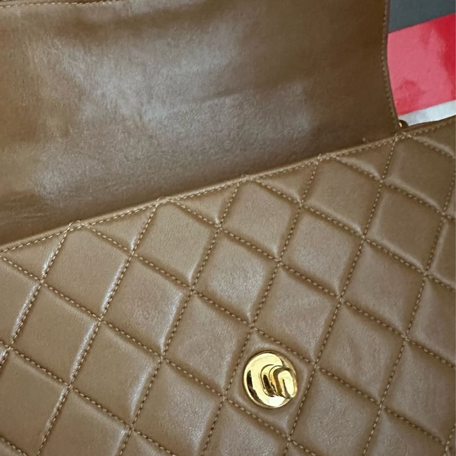(MYMluxurybag) 💓Chanel💓22.5cm 稀有 雙面 羊皮袋 鏈條袋 肩背袋 古董袋-31
