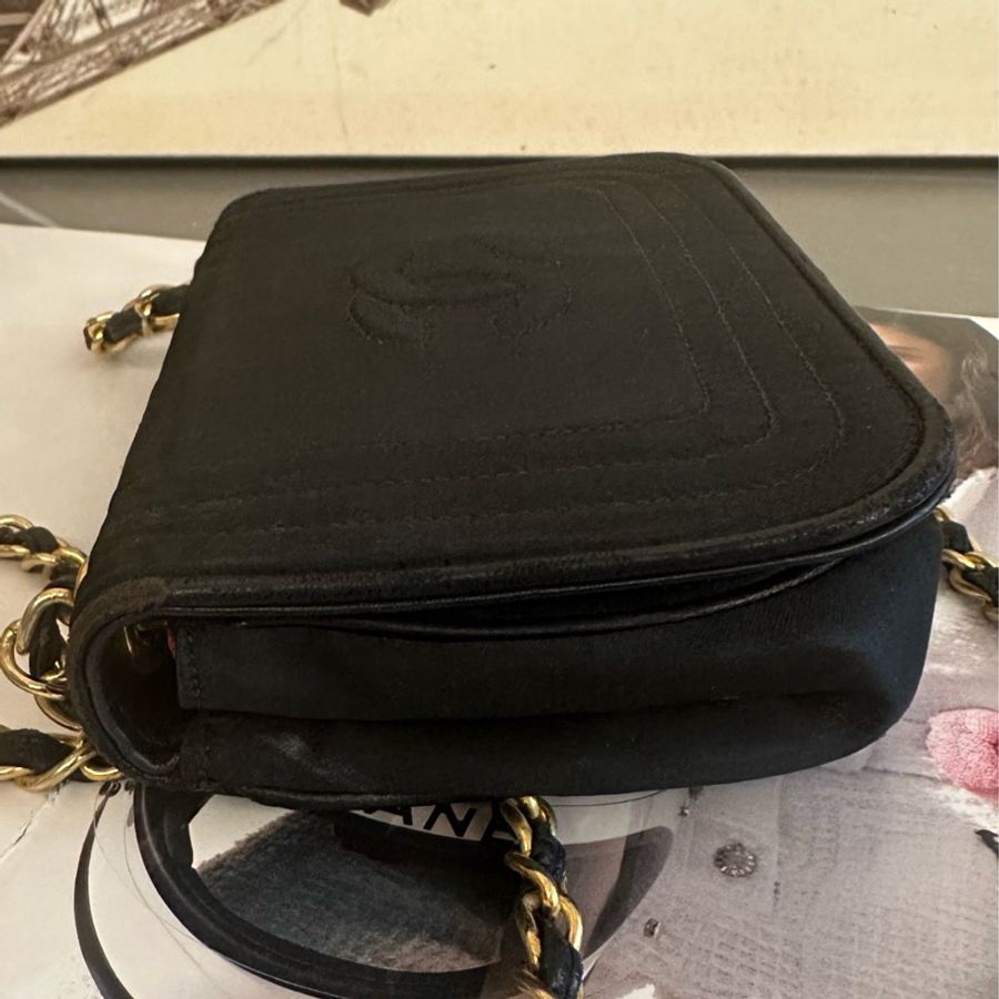 (MYMluxurybag) 🩵激安🩵Chanel 17cm 黑金 WOC 鏈條袋 古董袋肩背包 斜背袋-4