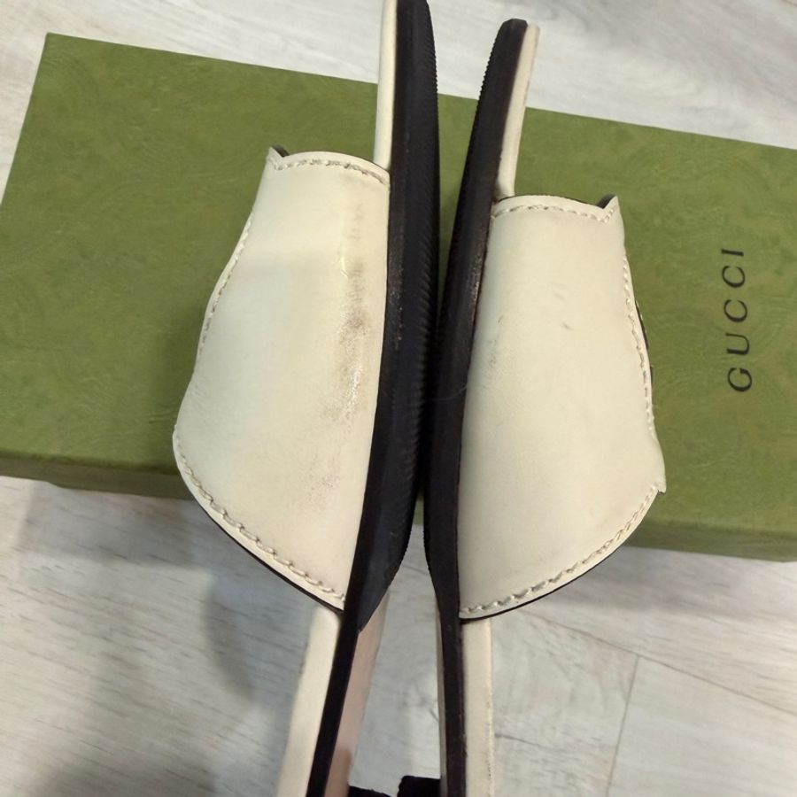 Gucci皮質拖鞋-10
