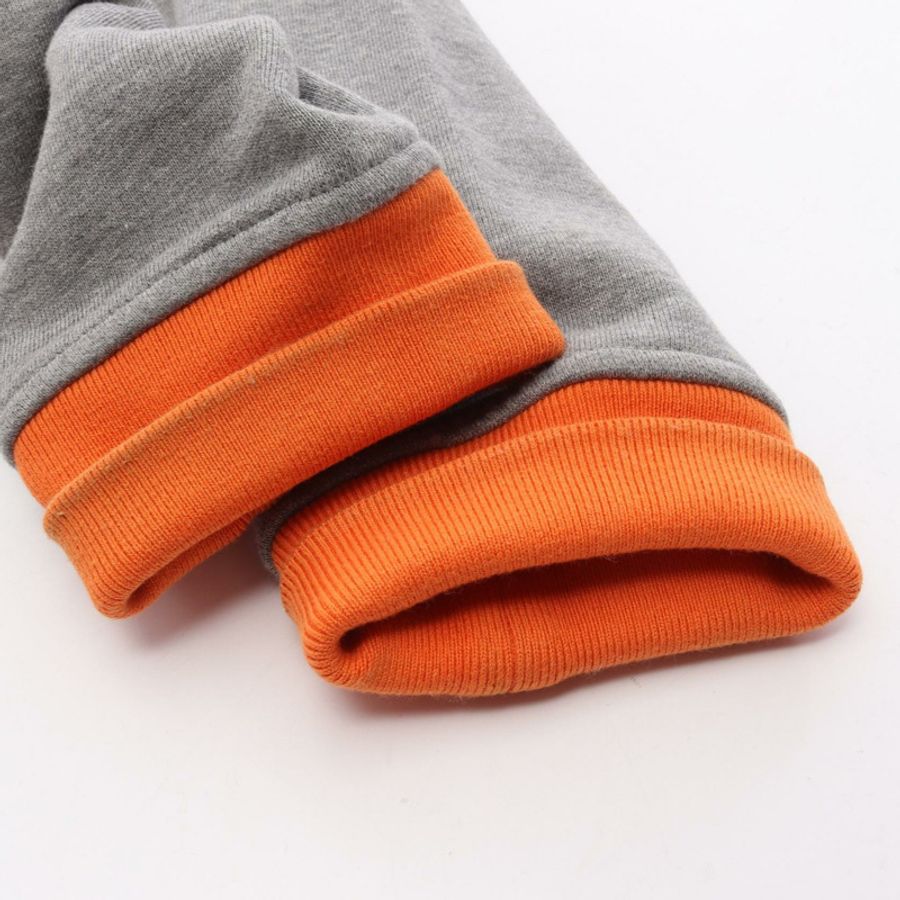 愛馬仕 (HERMES) Serie Button Teddy Blouson Jacket 棉質橙色灰色二手男士 XS 碼-8