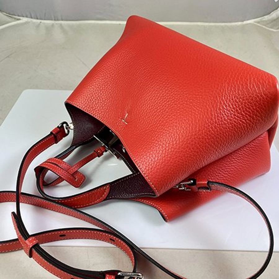 *奢華大道國際精品*【T0151】TOD'S 橘色牛皮 APA 手提/斜背包 XBWAPAEL000 0 直購-2