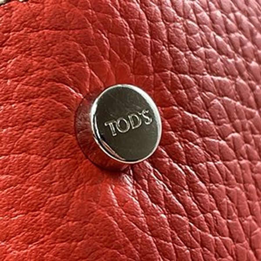 *奢華大道國際精品*【T0151】TOD'S 橘色牛皮 APA 手提/斜背包 XBWAPAEL000 0 直購-12
