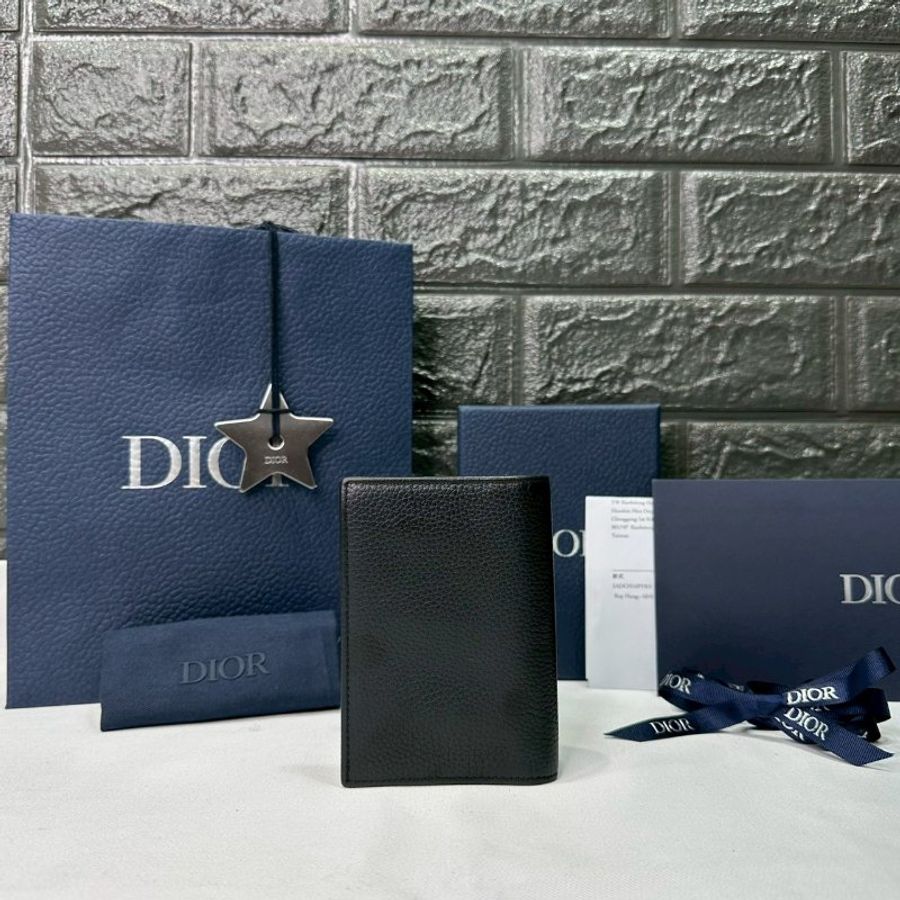 DIOR Saddle直式對折卡夾-1