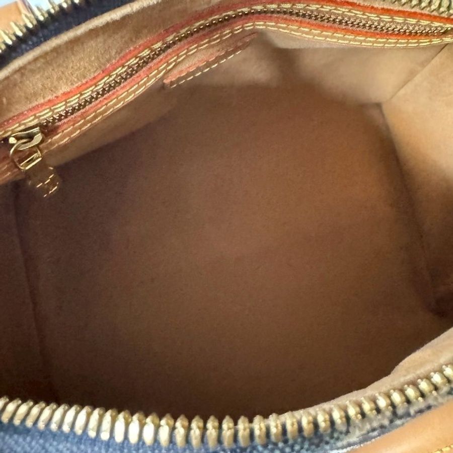 LV SPEEDY 25 限量 1854 單寧藍 緹花 手提 斜背 波士頓包 M57400-8