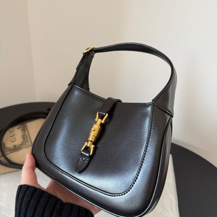 Gucci Jackie mini黑金單肩手提斜背包 超有質感 高級時尚-2