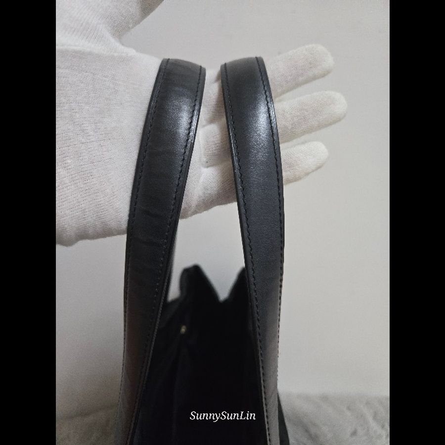 香奈兒 Chanel 黑色 尼龍布 購物包 肩背包 托特包 通勤適合-37