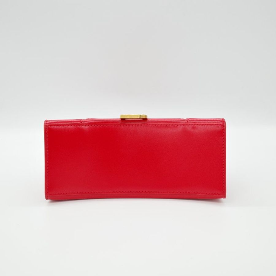 【聖誕紅🎁送禮自用】 Balenciaga 巴黎世家 Hourglass Bag 紅色 光滑牛皮 沙漏包 手提包 斜背包 兩用包-5