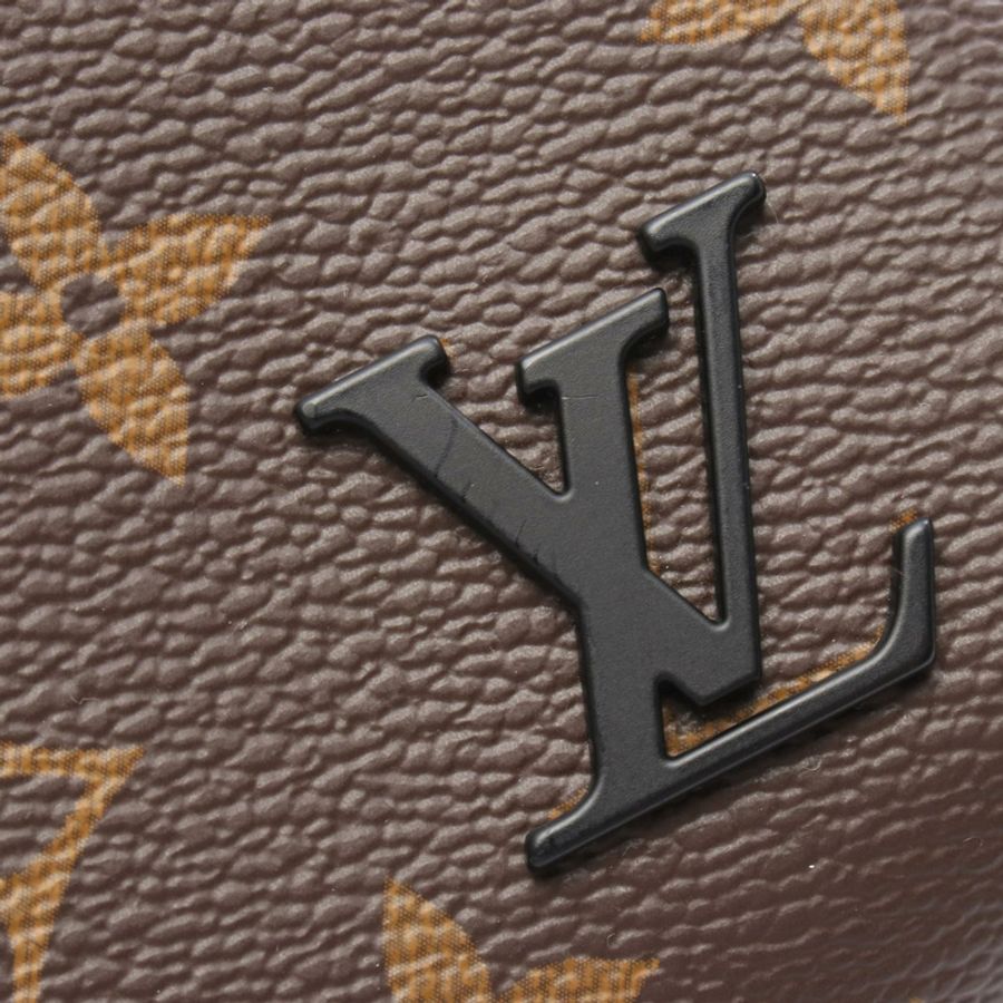 路易威登 Avenue Sling 腰包 M46327 Monogram Macassar 棕色皮革-4