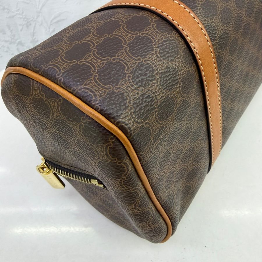 CELINE 塗層帆布Hand Bag金扣手挽袋-3