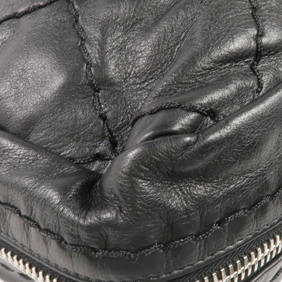 CHANEL 牛皮皮革Handbag銀扣手挽袋-8