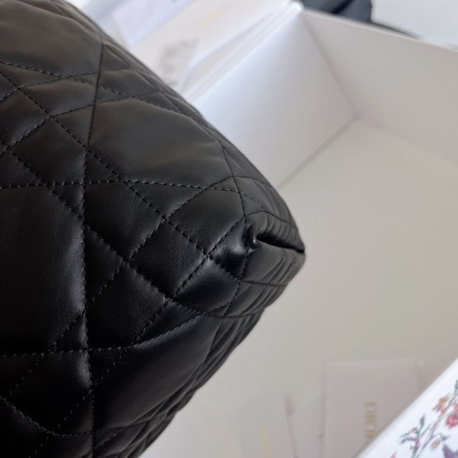 【全新品】迪奧 Dior Toujours 土著系列黑色金扣中號手提肩背托特包-15