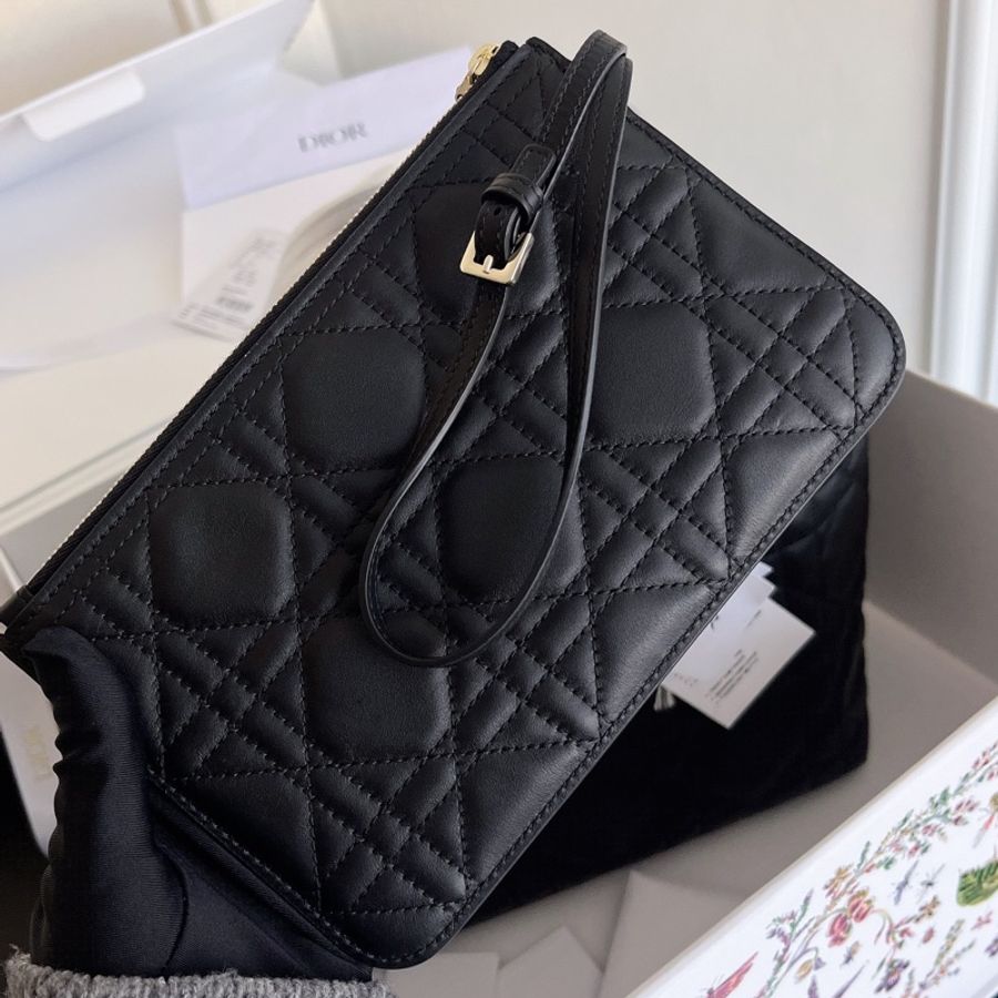 【全新品】迪奧 Dior Toujours 土著系列黑色金扣中號手提肩背托特包-19