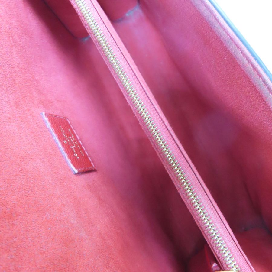 原棕花帆布紅色皮革鏈背帶【LOUIS VUITTON LV 路易威登】M41731-4