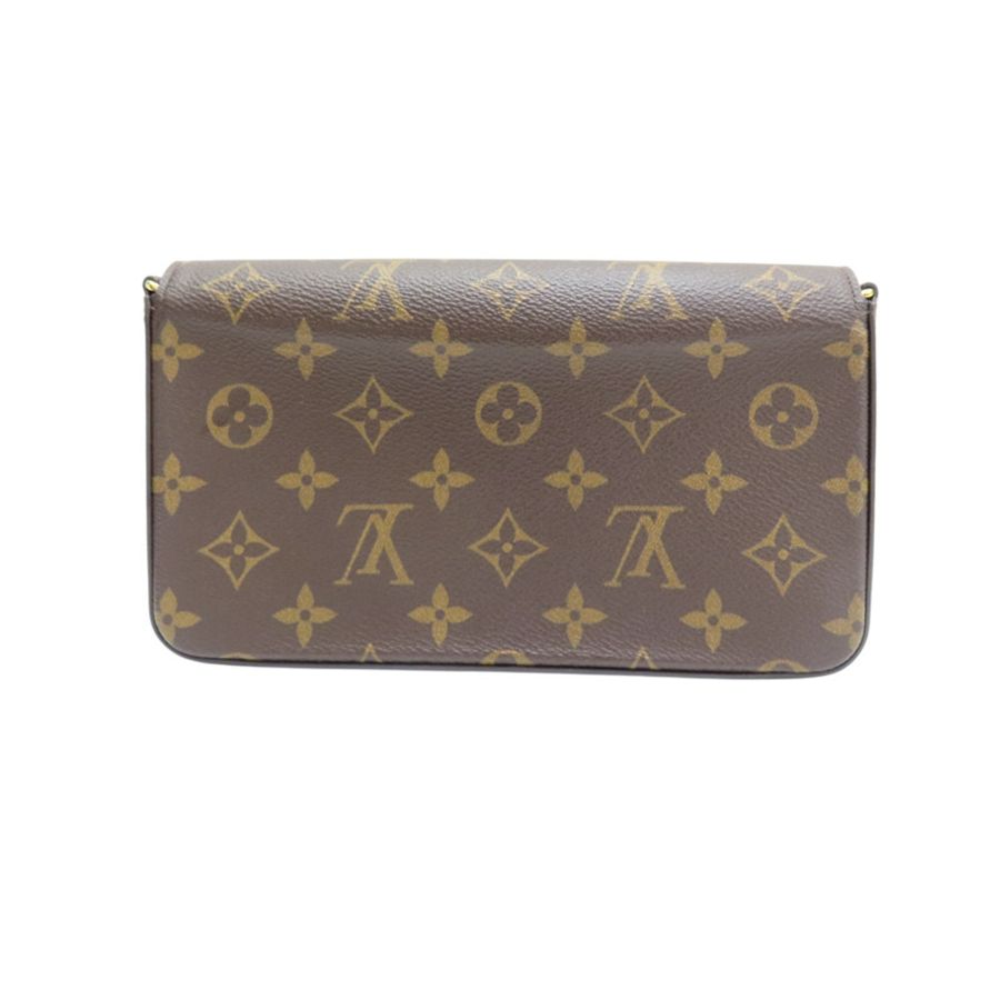 原棕色花帆布 Pochette Felicie 肩背 M61276【LOUIS VUITTON LV 路易威登】 M81896-1
