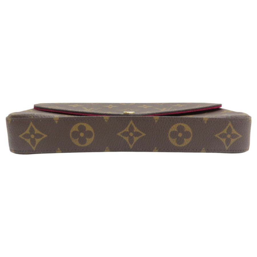 原棕色花帆布 Pochette Felicie 肩背 M61276【LOUIS VUITTON LV 路易威登】 M81896-3