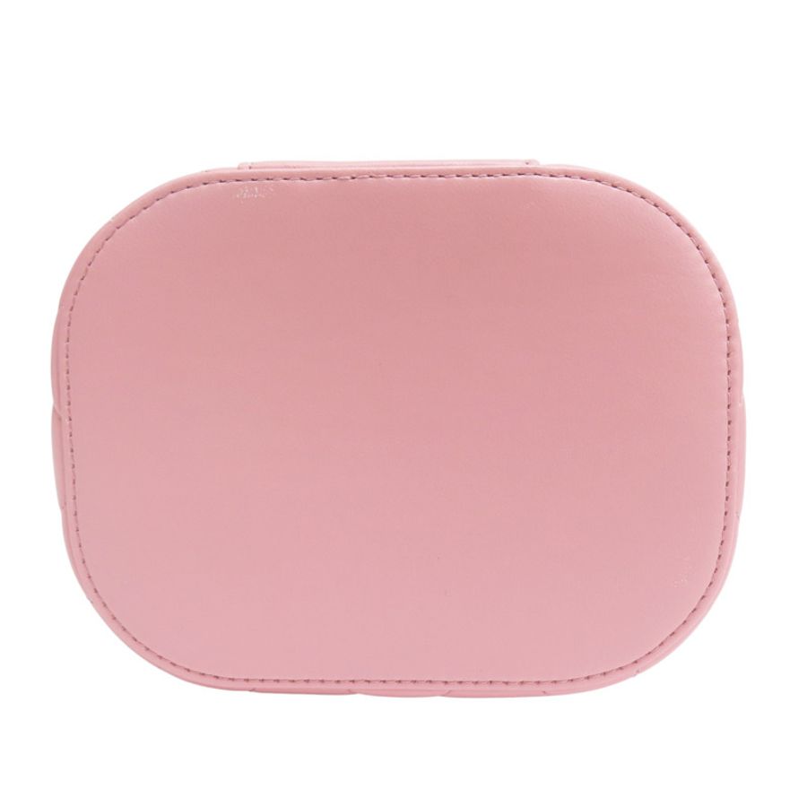 粉色 菱格紋 羊皮 Vanity Case 化妝箱 肩背包 金釦【CHANEL 香奈兒】 AS1626-3