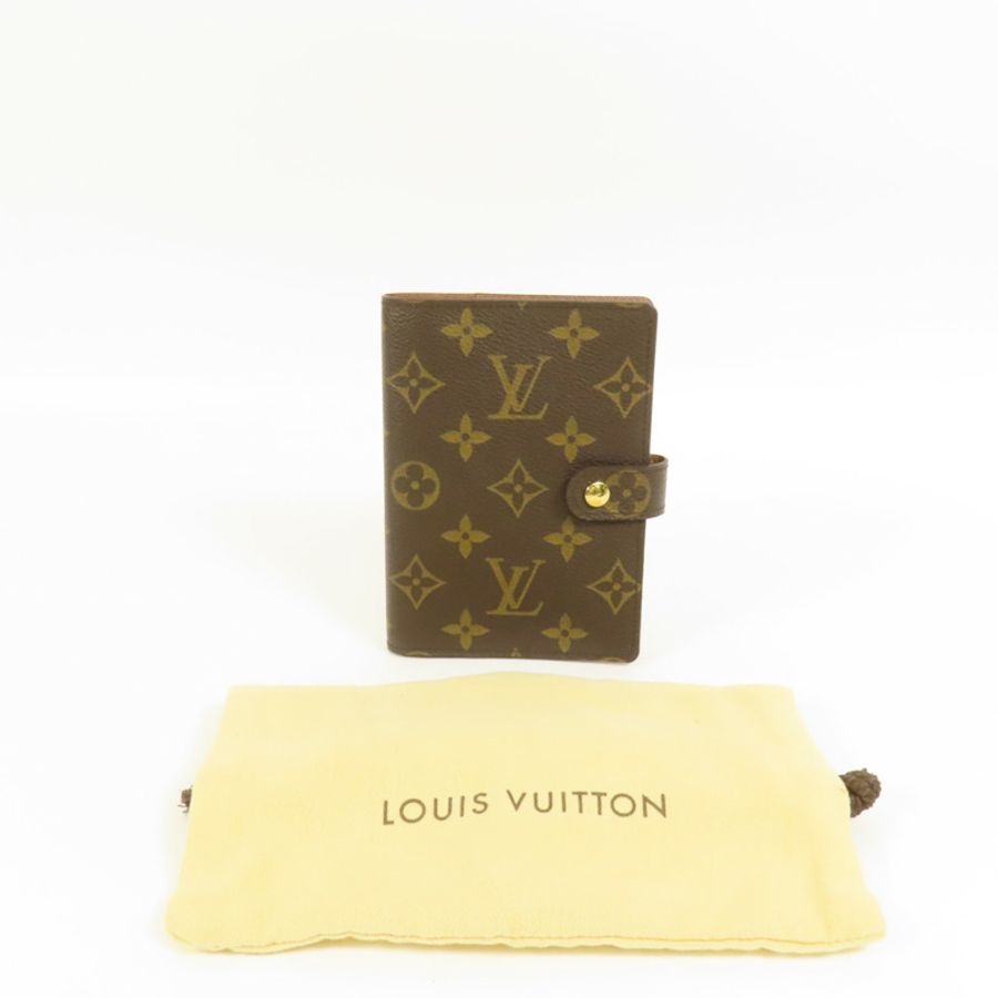 LOUIS VUITTON Monogram Agenda Cover金扣記事本封套-10