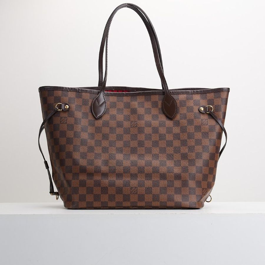 二手Lv neverfull MM 棋盤格子母袋-0