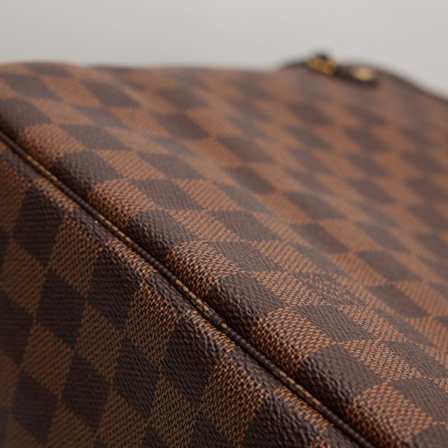 二手Lv neverfull MM 棋盤格子母袋-4