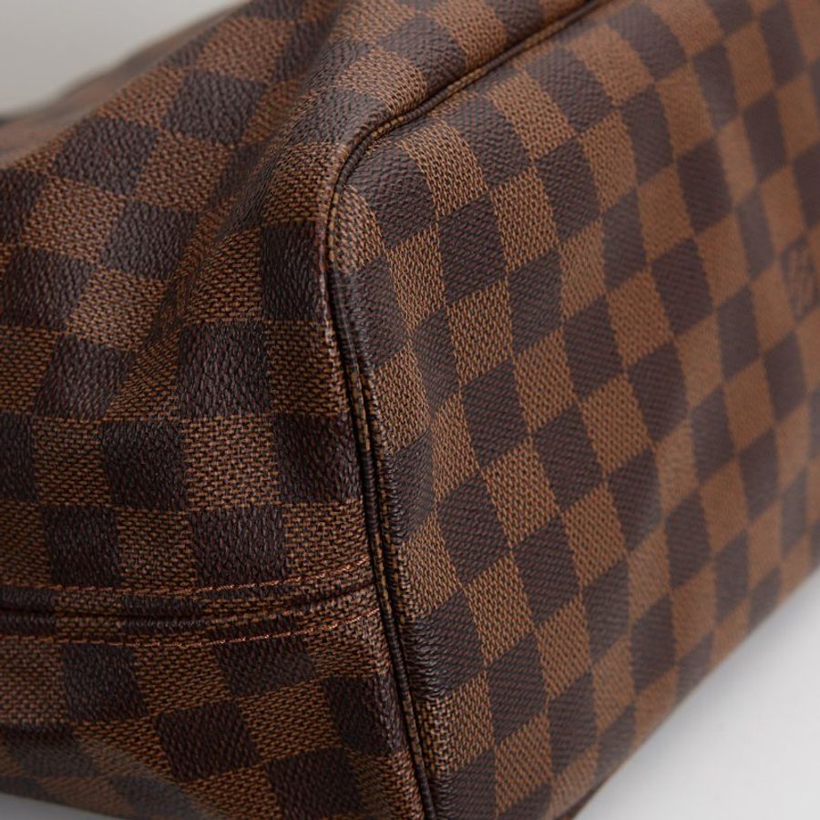 二手Lv neverfull MM 棋盤格子母袋-14