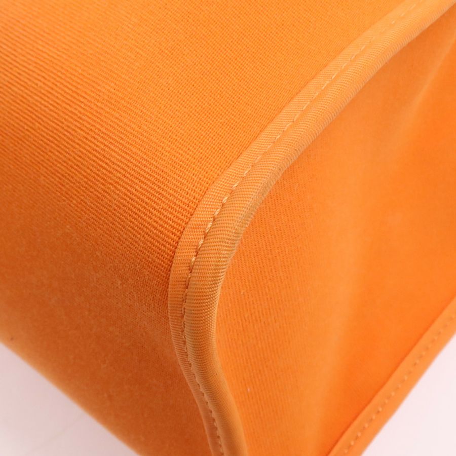 HERMES 帆布Herbag PM銀扣手挽肩背兩用袋Feu-9