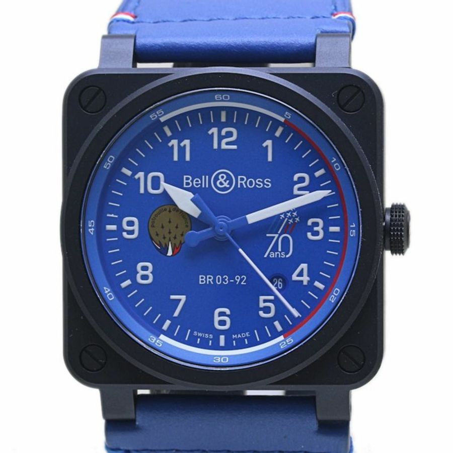 Bell & Ross BR-03 法國巡邏兵 70 週年紀念手錶 BR0392-PAF7-CE SCA BR03-92-CBL 男士 40151-0