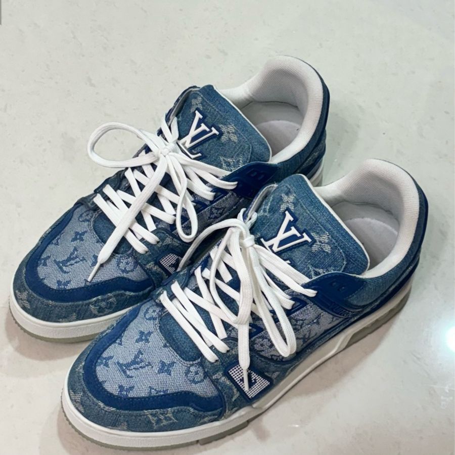 Louis Vuitton LV Trainer 滿版牛仔老花-0