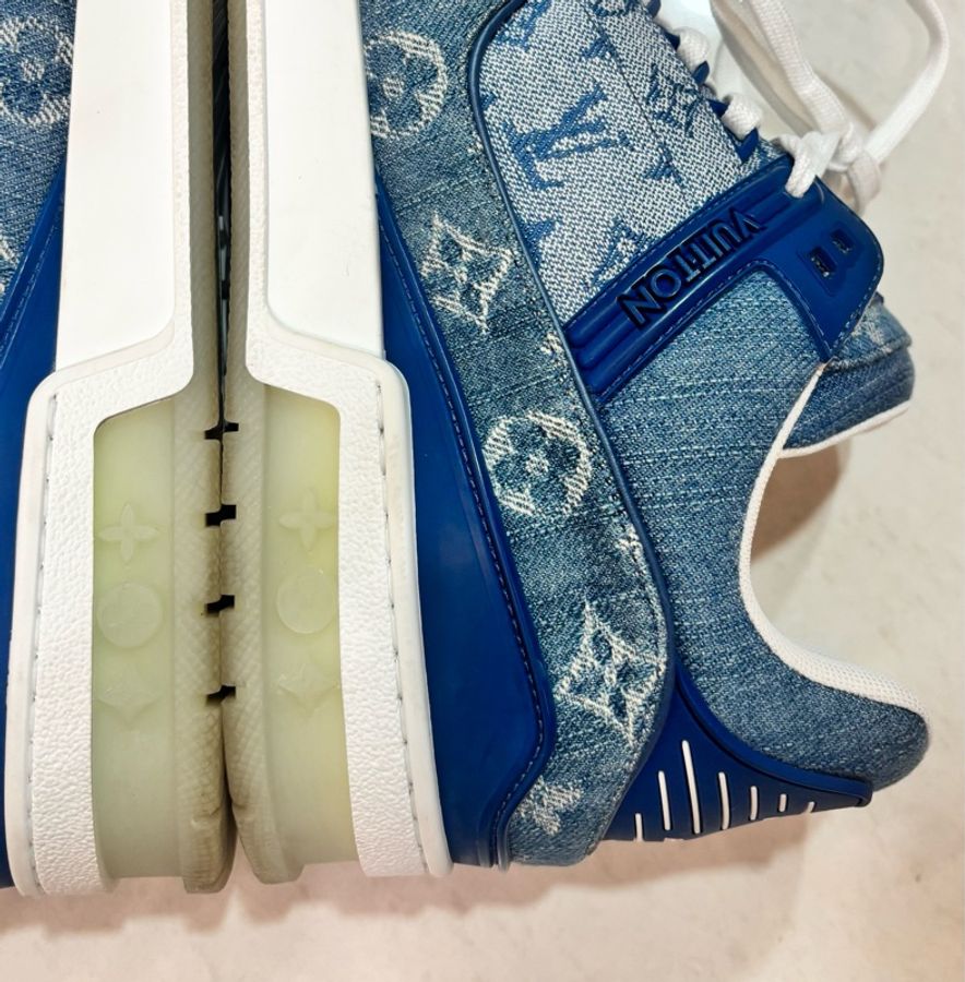 Louis Vuitton LV Trainer 滿版牛仔老花-11