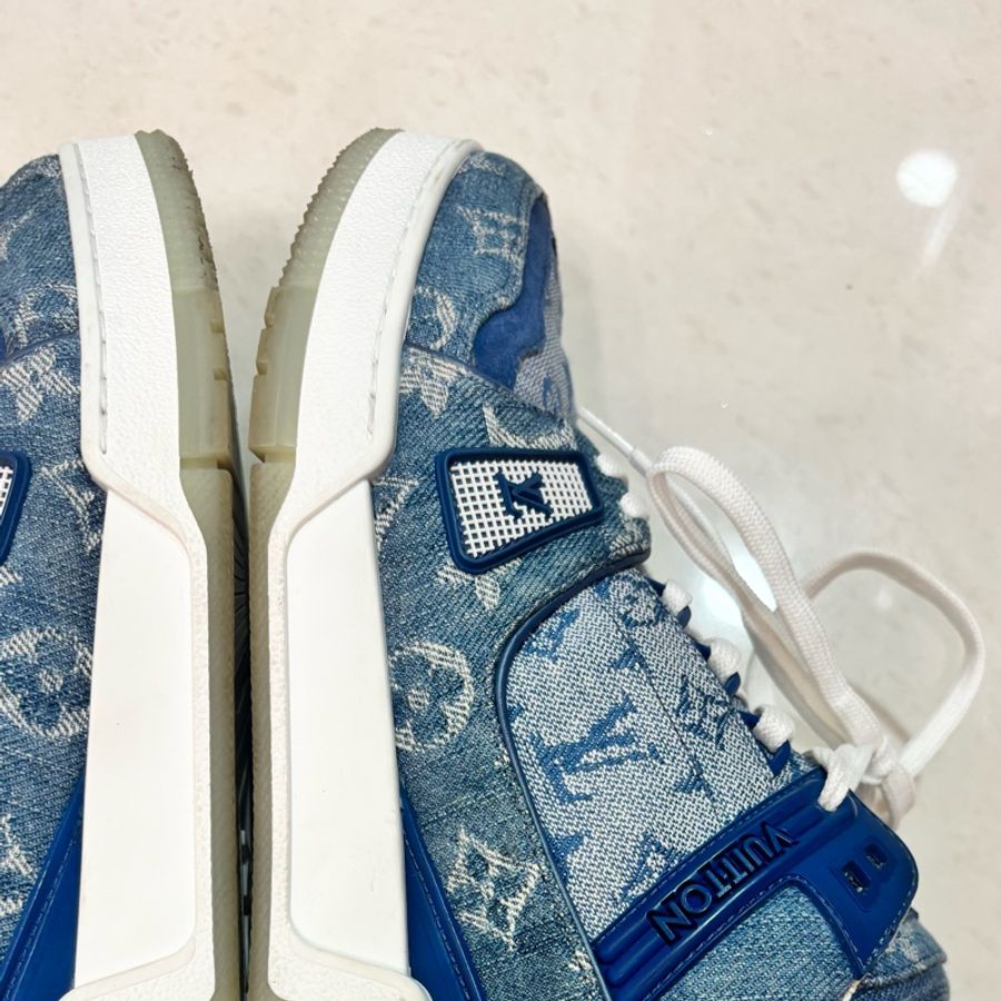 Louis Vuitton LV Trainer 滿版牛仔老花-20
