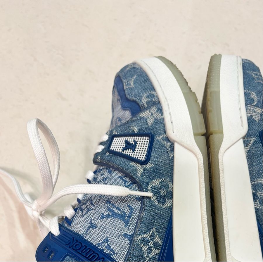 Louis Vuitton LV Trainer 滿版牛仔老花-21