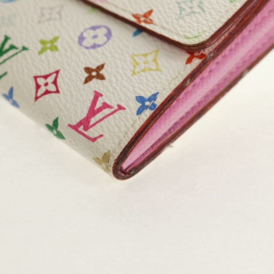 【日本直送】路易威登 (LOUIS VUITTON) 多色 Portefeuille Sarah 長白色手袋 M93532 LV Auth 151181V-14