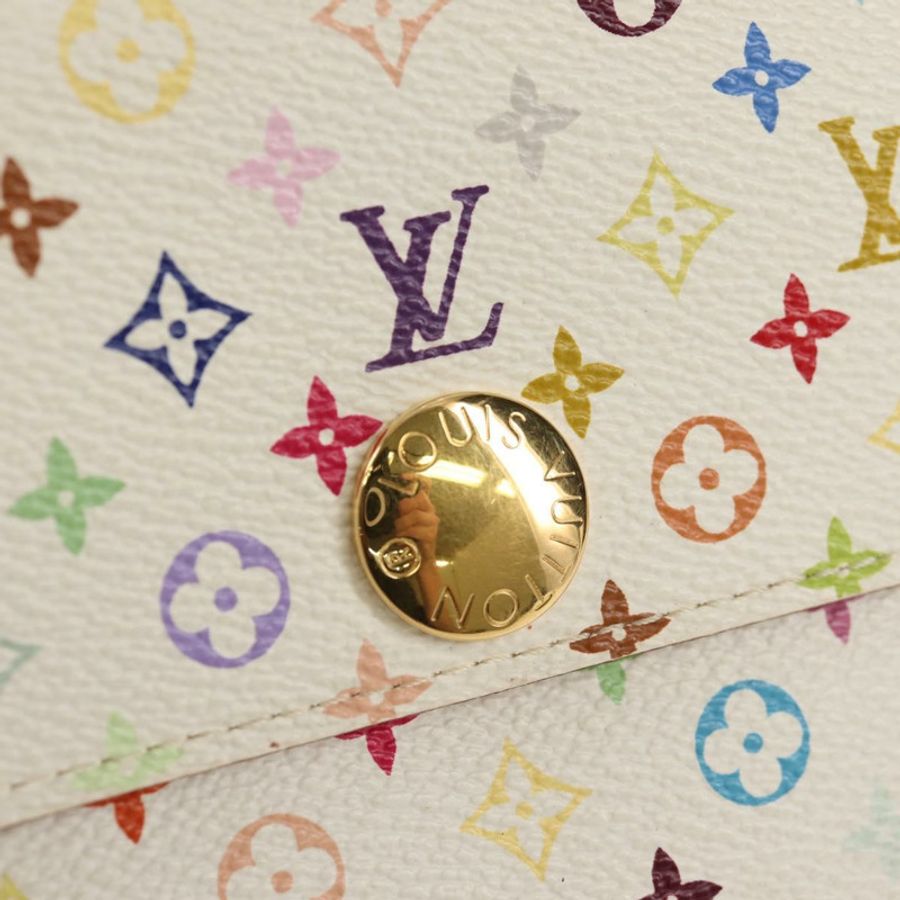 【日本直送】路易威登 (LOUIS VUITTON) 多色 Portefeuille Sarah 長白色手袋 M93532 LV Auth 151181V-17