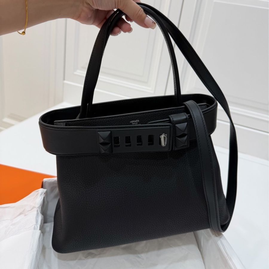 HERMES 愛馬仕 Medor 黑色 手提包 肩背包 側背包 斜背包-28