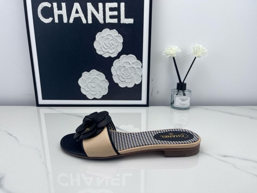 98新 chanel香奈兒 山茶花涼拖 36.5碼-3