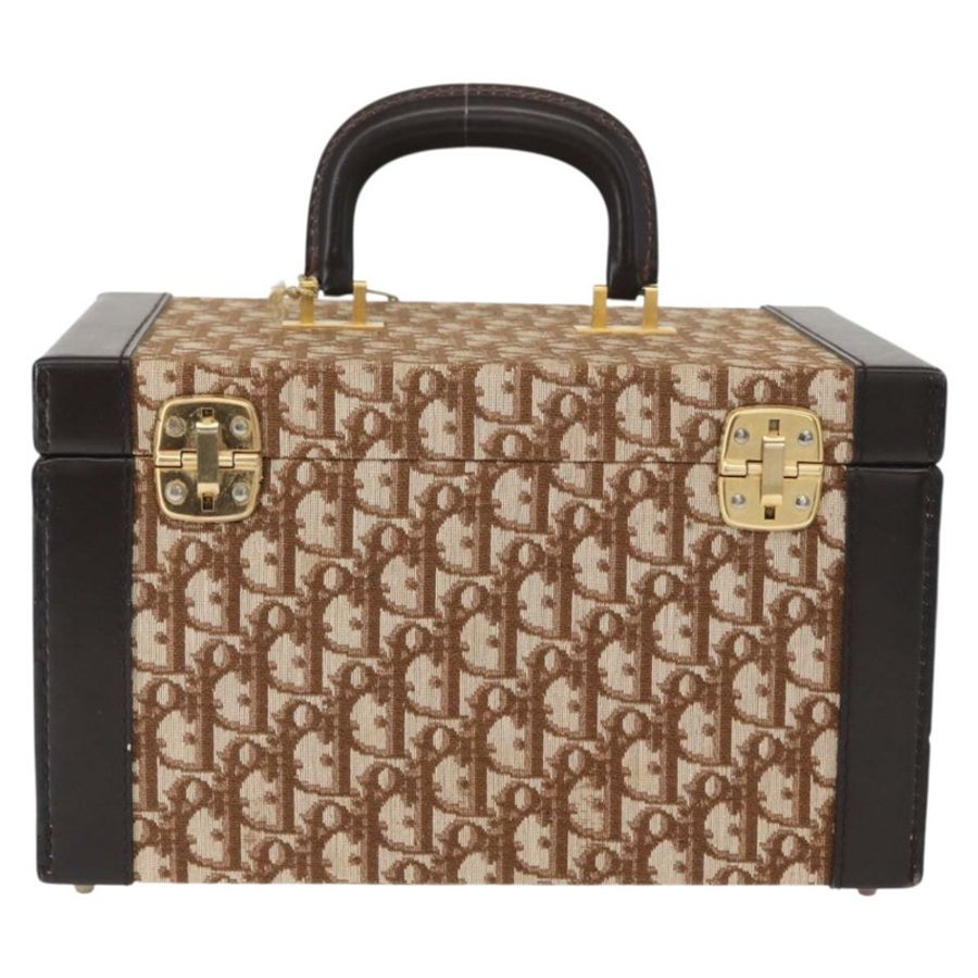 【日本直送】Christian Dior Trotter帆布化妝包 米色金色 正品 143663V-1