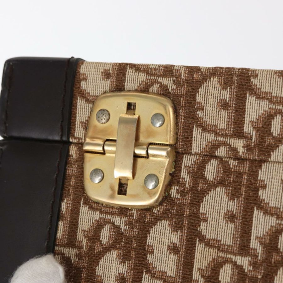 【日本直送】Christian Dior Trotter帆布化妝包 米色金色 正品 143663V-8