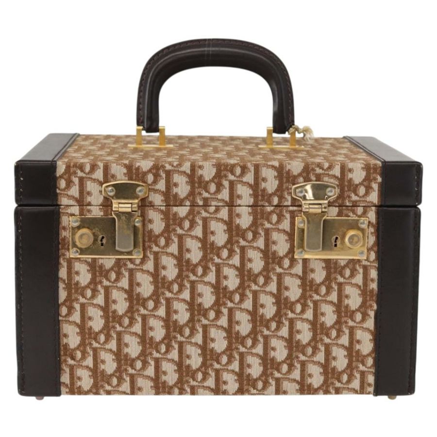 【日本直送】Christian Dior Trotter帆布化妝包 米色金色 正品 143663V-12
