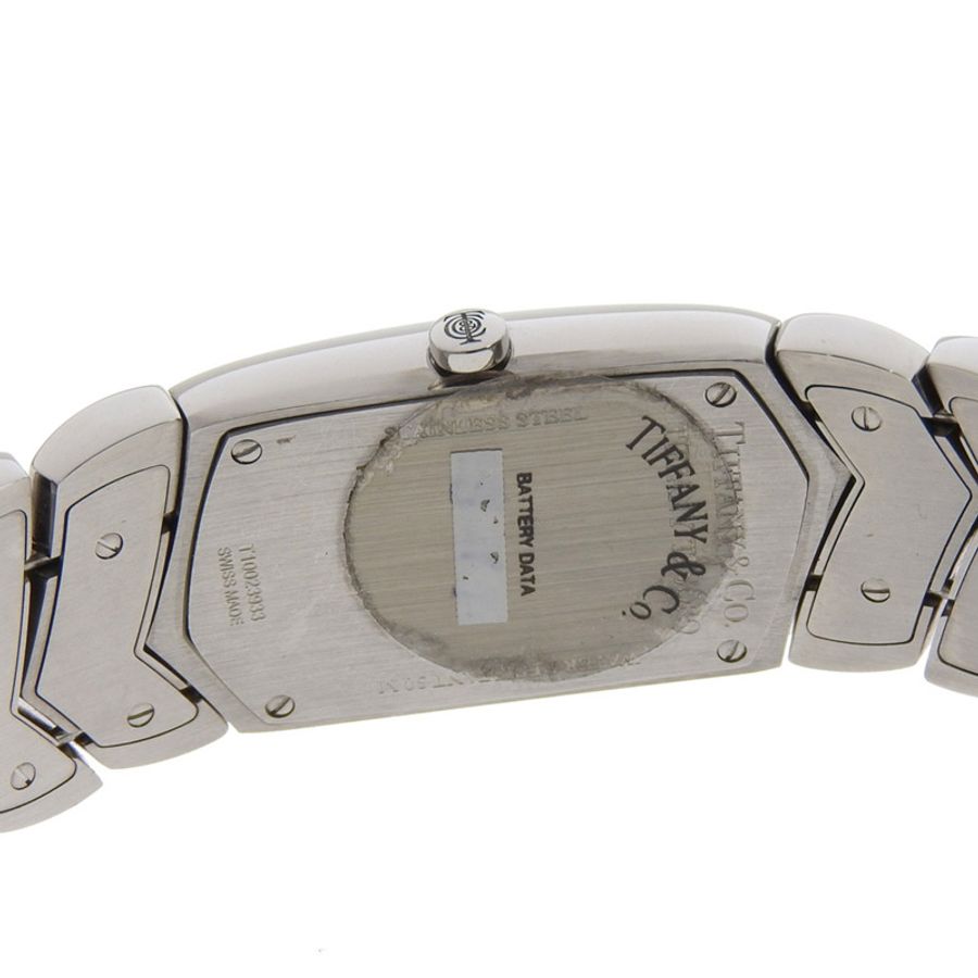 Tiffany & Co.) 女士 Tisolo 手錶 Z6301.10,不鏽鋼石英模擬顯示,黑色錶盤-5