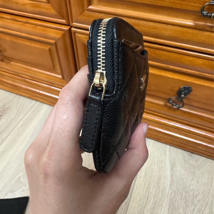 全新Chanel 吐司零錢包 卡夾包 拉鍊零錢包 尚未撕膜-5