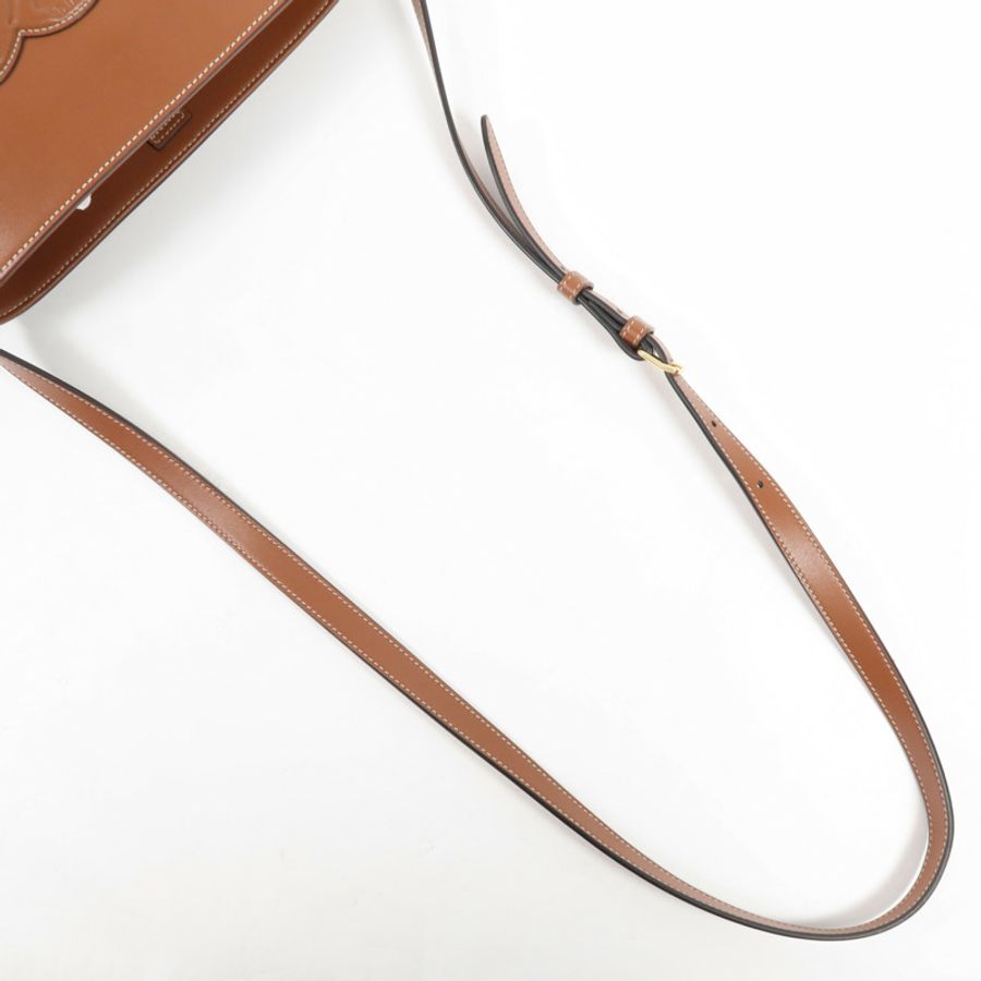 CELINE 牛皮皮革Cuir Triomphe金扣肩背袋-4