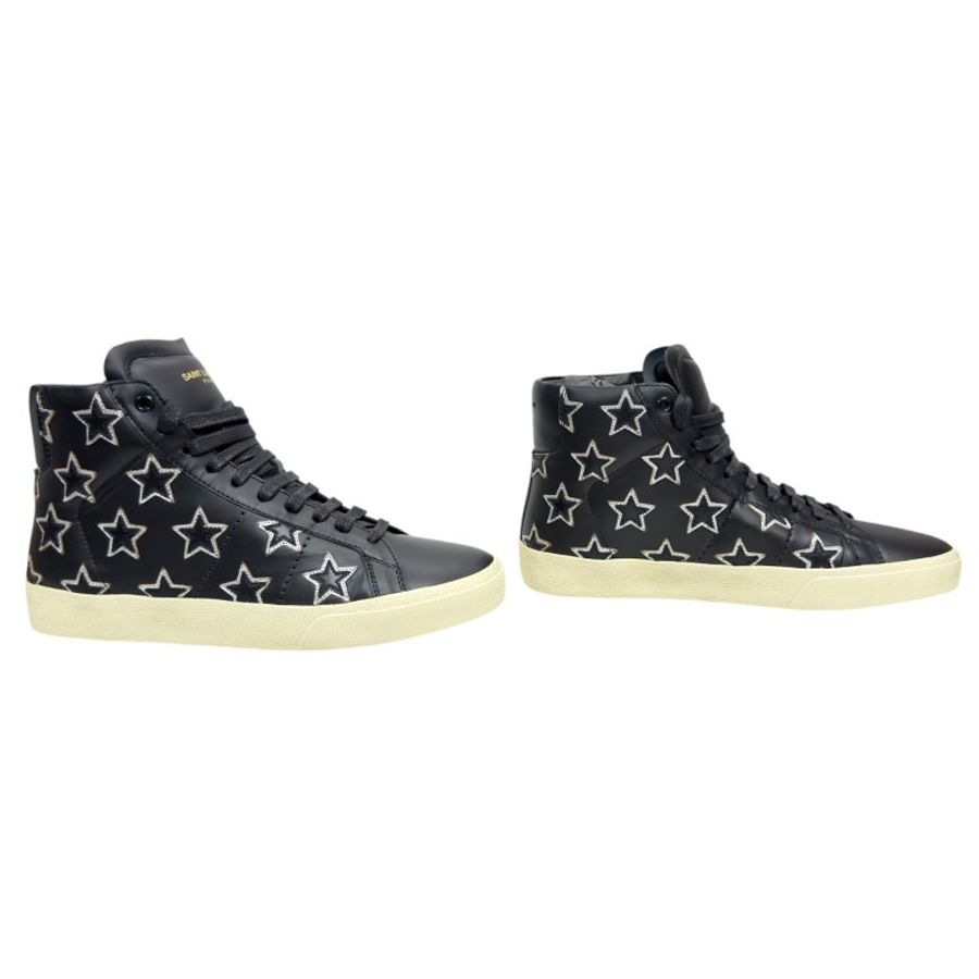 SAINT LAURENT Court 星星⭐️ 高筒 運動鞋-4