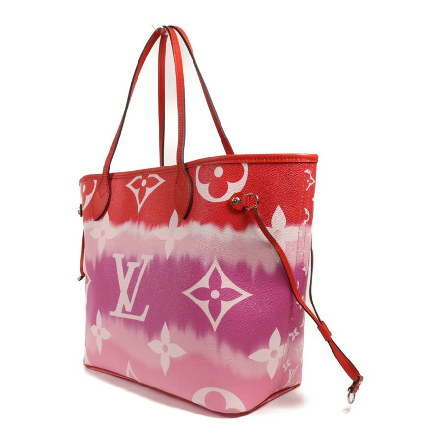 LOUIS VUITTON Monogram Escale Neverfull MM銀扣肩背袋/手挽袋-2