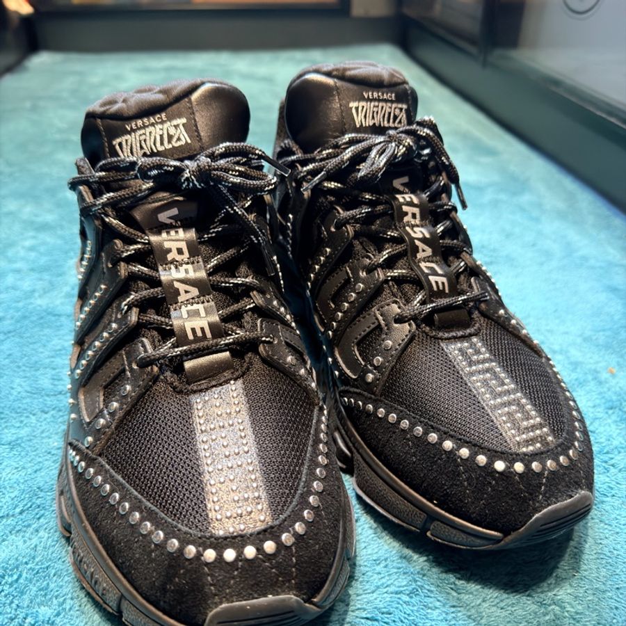 Versace La Greca 短筒運動鞋 凡賽斯 全新未使用-0