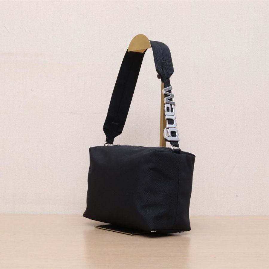 ALEXANDER WANG 黑色尼龍帆布腋下包肩背包-3